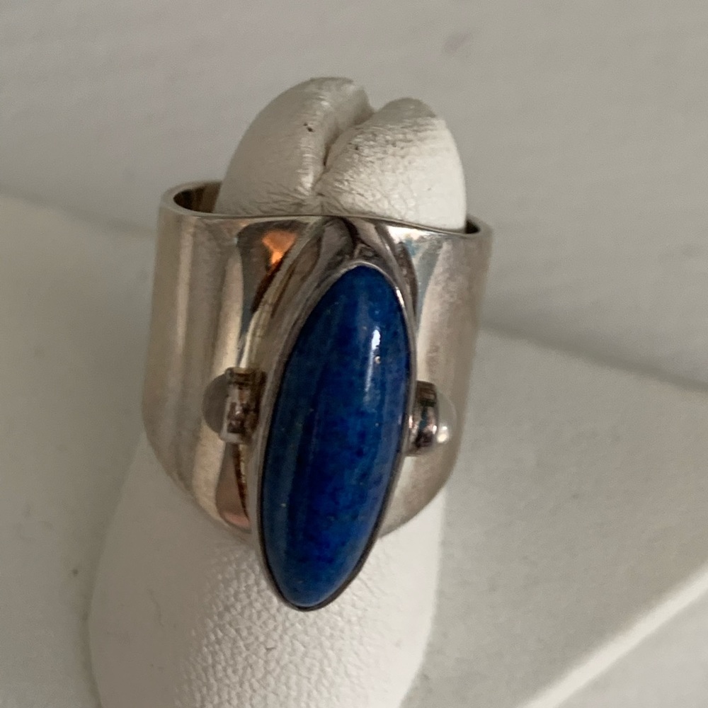 Sajen Sterling Silver Lapis Ring-Size 6